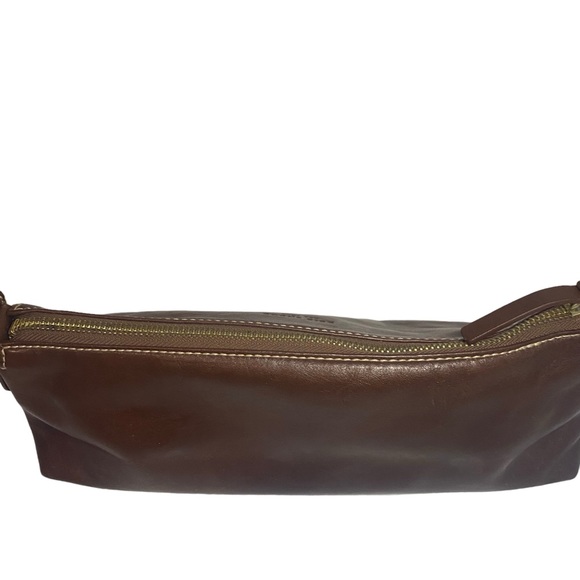 Vintage Kate Spade Soft Leather Baguette Bag, Brown, Gold Tone Hardware - Picture 3 of 12